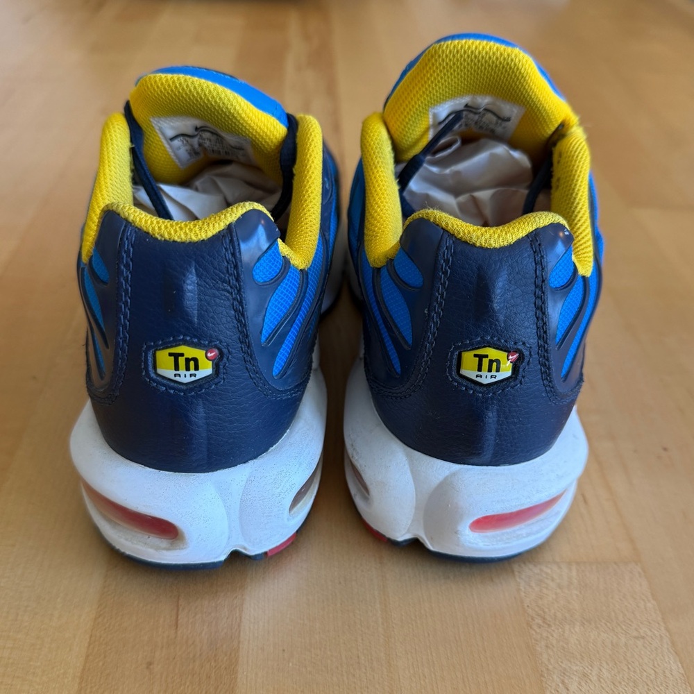 Nike Air Max Plus GS CI5676-400 Photo Blue White Crimson Sneakers size 7Y W 8.5 - Picture 4 of 10